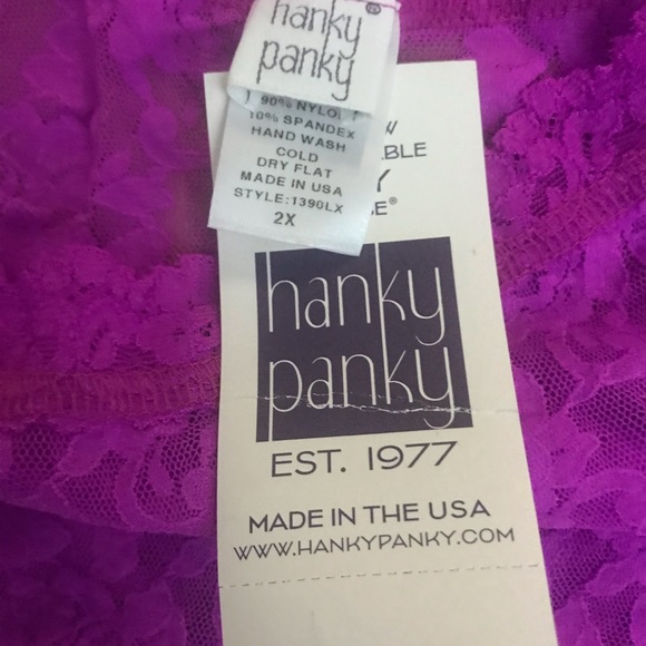 Signature' Lace Camisole, size 2X, fuschia
HANKY PANKY
Plus - Picture 3 of 3